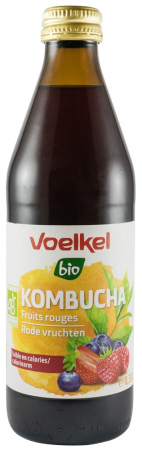 Alimente - Bautura bio Kombucha cu fructe rosii, 0,33L Voelkel
