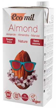 Bautura bio natur de migdale, fara zahar, 1000ml Ecomil [1]