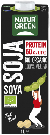 Bauturi vegetale - Bautura bio vegetala de soia, Protein, 1L Natur Green