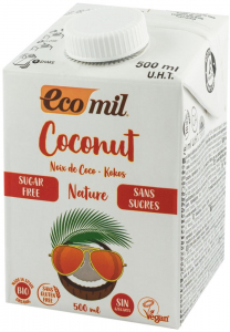 Bauturi vegetale - Bautura vegetala bio de cocos, natur, fara zahar, 500ml Ecomil