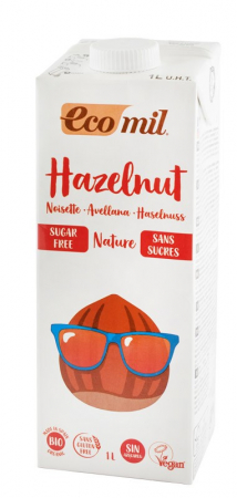 Bauturi vegetale - Bautura vegetala bio din alune fara zahar Nature, 1000ml Ecomil