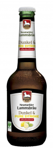 Sucuri de fructe - Bere neagra bio fara alcool cu lamaie, 330ml Neumarkter Lammsbrau