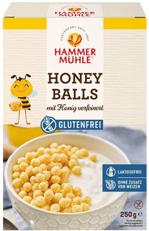 Fara gluten - Bilute crocante fara gulten, cu miere, 250g Hammer Muhle