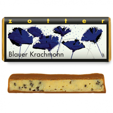 Alimente - Bio + fair ciocolata cu lapte si mac, 70g Zotter