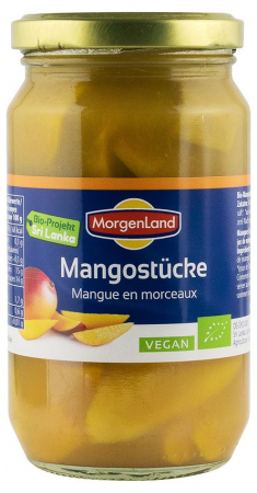 Dulceturi, gemuri, compoturi - Bio Mango bucati, 350g Morgenland