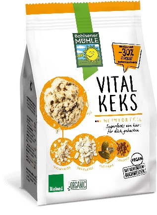 Tendinte - Biscuiti Bio Vital din ovaz cu seminte, 150g Bohlsener Muhle