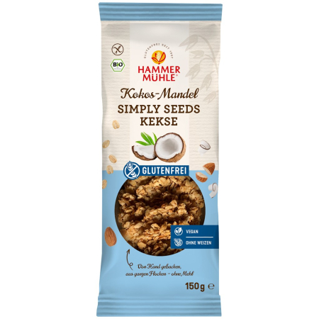 Alimente - Biscuiti crocanti din ovaz cu migdale si cocos, fara gluten, eco