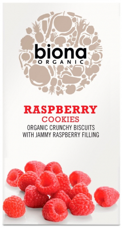 Biscuiti si napolitane - Biscuiti cu umplutura de zmeura bio 175 g Biona