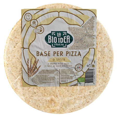 Semipreparate - Blat de pizza bio din grau spelta, 2BUC, 300g Bio Idea