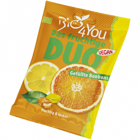 Alimente - Bomboabe bio duo cu portocala si lamaie