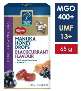 Bomboane miere Manuka MGO 400+ UMF 13+ (65g) : coacaze + vitamina C [0]