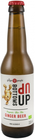 Vinuri, bere si alte bauturi - Bottoms Up Bere bio de ghimbir fara alcool, 330ml the Ginger People