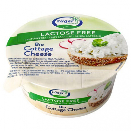 Lactate - Branza bio de vaci, fara lactoza, 150 g Zuger