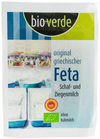 Tendinte - Branza feta bio din lapte de oaie si lapte de capra, 180g Bio verde