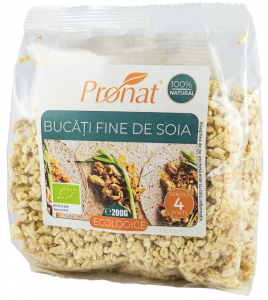Produse din soia - Bucati fine de soia bio, 200g proteina vegetala texturata TVP Pronat