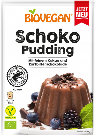 Ingrediente si produse patiserie - Budinca bio de ciocolata, 55g Biovegan