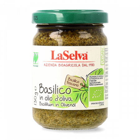 Tendinte - Busuioc bio in ulei de masline, 130g LaSelva