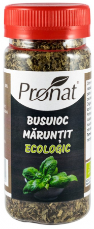 Condimente - Busuioc bio maruntit, 18g Pronat
