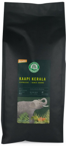 Ceaiuri, Cafea si Inlocuitori - Cafea bio boabe, expresso Kaapi Kerala - Selectie Arabica si Robusta, 1000 g LEBENSBAUM