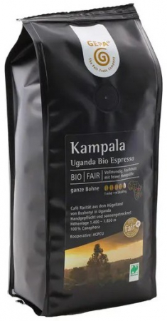 Alimente - Cafea bio boabe Kampala, 250g Gepa