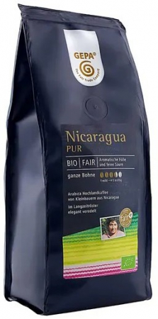 Alimente - Cafea bio boabe Nicaragua Pur, 250g Gepa