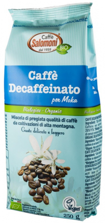 Ceaiuri, Cafea si Inlocuitori - Cafea bio decofeinizata 250g Salomoni Cafe