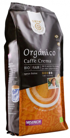 Alimente - Cafea bio Organico boabe, Caffe crema, 500g Gepa