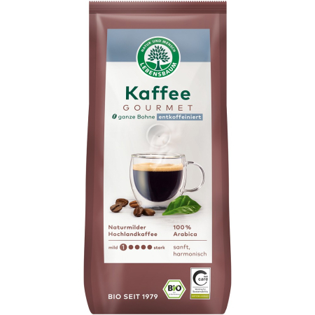 Alimente - Cafea boabe bio Gourmet decofeinizata
