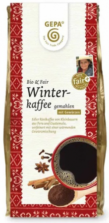 Alimente - Cafea de iarna bio si fairtrate, macinata, cu condimente, 250g Gepa