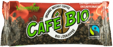 Ceaiuri, Cafea si Inlocuitori - Cafea instant decofeinizata, bio si fairtrade 100% arabica 2,4g Schweitzer