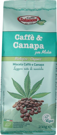 Ceaiuri, Cafea si Inlocuitori - Cafea si canepa bio 250g Salomoni Cafe