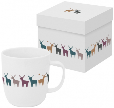 Ceaiuri, Cafea si Inlocuitori - Cana de portelan 0,4l in cutie cadou Pure Deers, Pronat