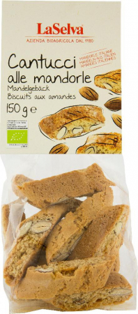 Alimente - Cantucci bio crocant cu migdale, 150g LaSelva