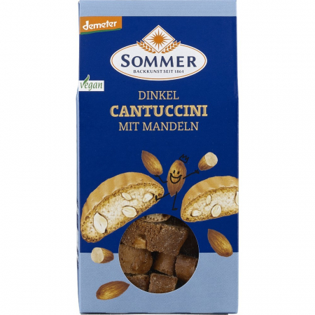 Biscuiti si napolitane - Cantuccini bio din spelta cu migdale