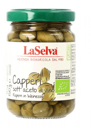 Tendinte - Capere bio in otet din vin, 150g LaSelva
