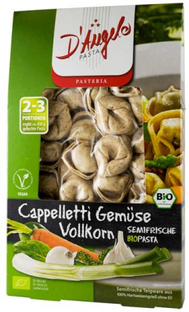 Tendinte - Cappelletti bio cu legume, 250g D'angelo Pasta