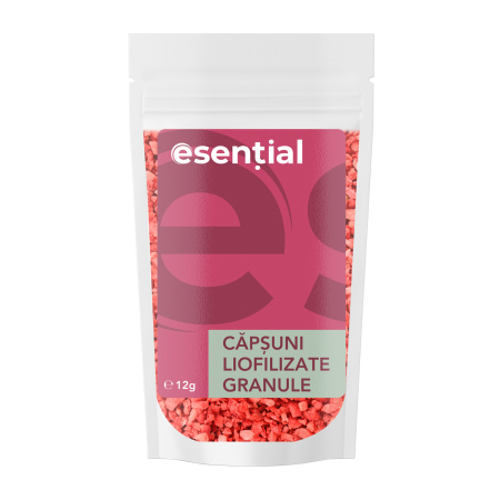 Alimente - Capsuni liofilizate granule, 12g Esential