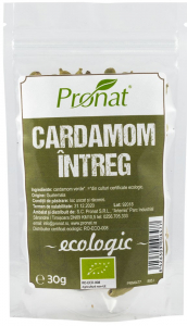 Condimente - Cardamom intreg bio, 30g Pronat