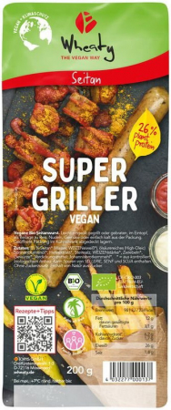 Tendinte - Carnati bio vegani, super griller, 200g Wheaty