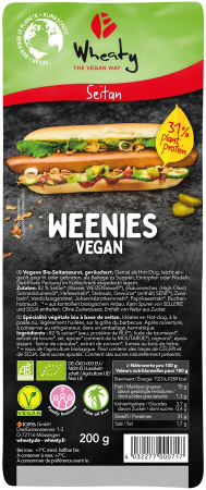 Tendinte - Carnati bio vegani, Weenies, 200g Wheaty