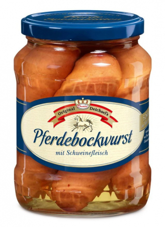 Produse din carne - Carnati  din carne de cal si carne de porc, 650g Deichsel