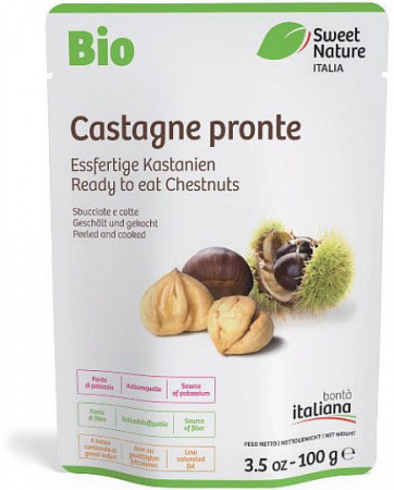 Tendinte - Castane bio decojite, gata de mancat, 100g Sweet Nature Italia