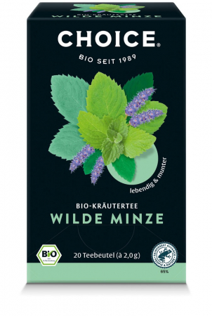 Alimente - Ceai bio din plante Menta salbatica, 20 pliculete a 2g / 40.0g Choice