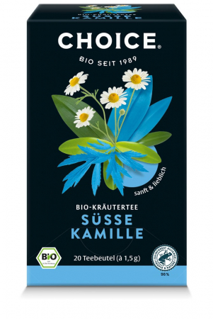 Alimente - Ceai bio din plante Musetel dulce, 20 pliculete a 1.5g / 30.0g Choice