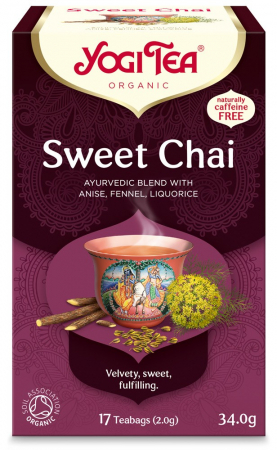 Ceaiuri, Cafea si Inlocuitori - Ceai bio Dulce, 17 pliculete 30.6g Yogi Tea