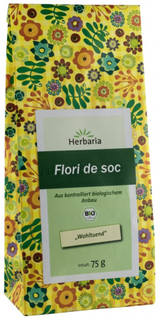 Ceaiuri, Cafea si Inlocuitori - Ceai bio flori de soc, 75g Herbaria