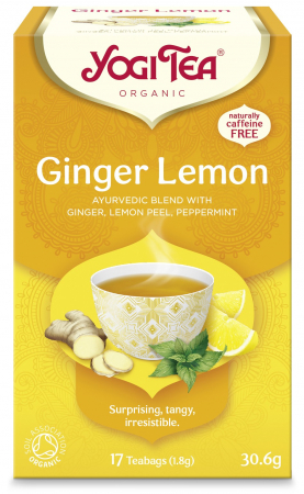 Ceaiuri, Cafea si Inlocuitori - Ceai bio Ghimbir si Lamaie, 17 pliculete 30.6g Yogi Tea