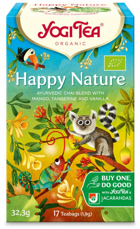 Alimente - Ceai bio Happy Nature, 17 pliculete a 1,9g, 32,3g Yogi Tea