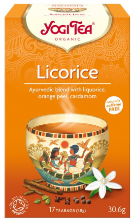 Ceaiuri, Cafea si Inlocuitori - Ceai bio Lemn Dulce, 17 pliculete 30.6g Yogi Tea