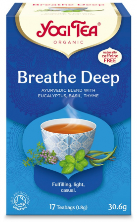 Ceaiuri, Cafea si Inlocuitori - Ceai bio Respiratie Profunda, 17 pliculete x 1.8g, (30.6g) Yogi Tea